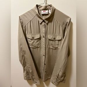 FJÄLLRÄVEN Women's Abisko Vent Long-Sleeve Shirt Color Cork Size Small Women